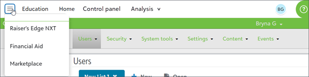 Omnibar navigation